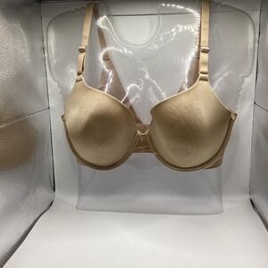 Secret Treasures Womens 34D Beige Full Coverage Underwire T-Shirt Bra ST381